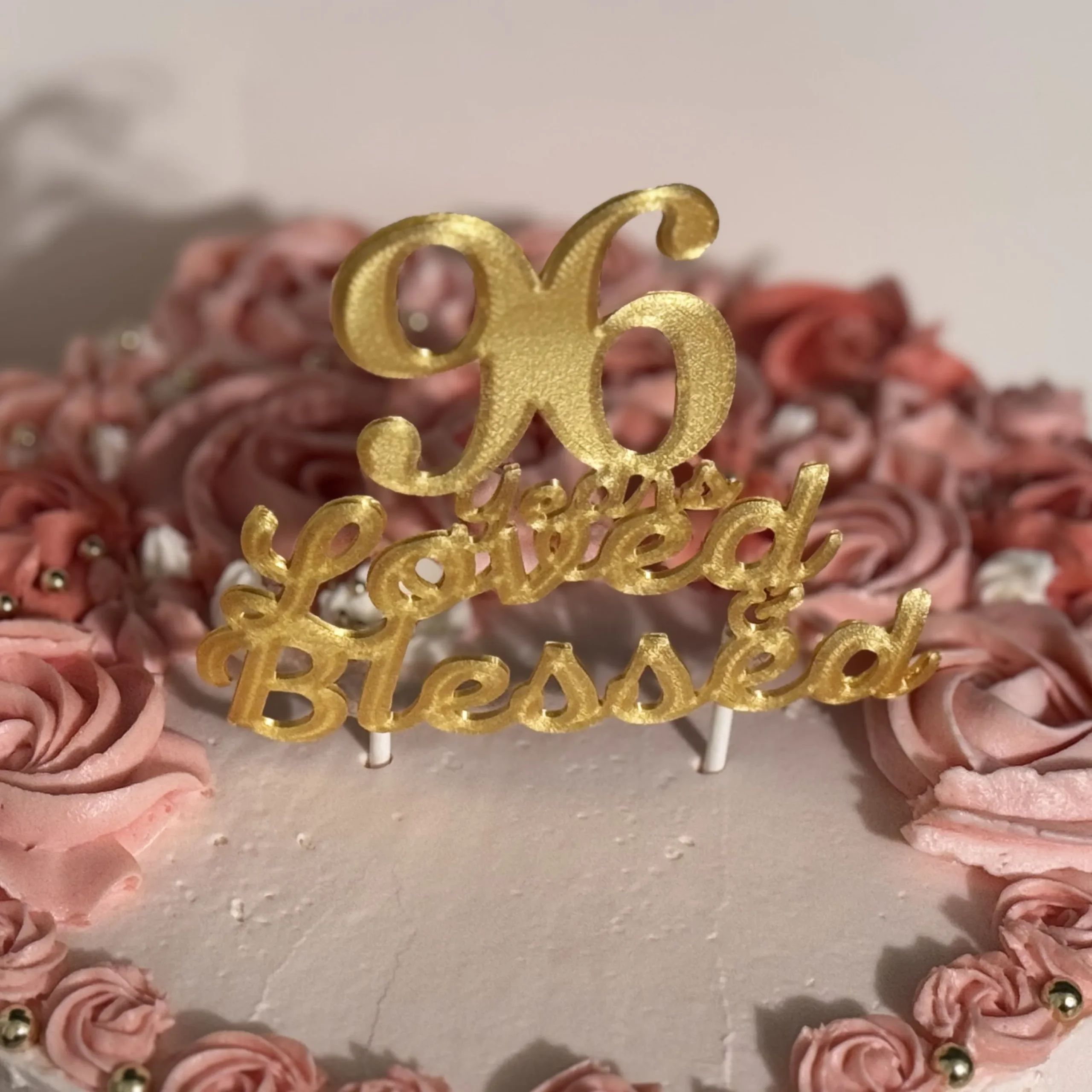96th birthday cake with custom decorations